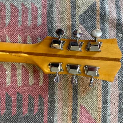 Kent 834 1960's Cherry Red Semi Hollowbody Guitar with white trim image 15