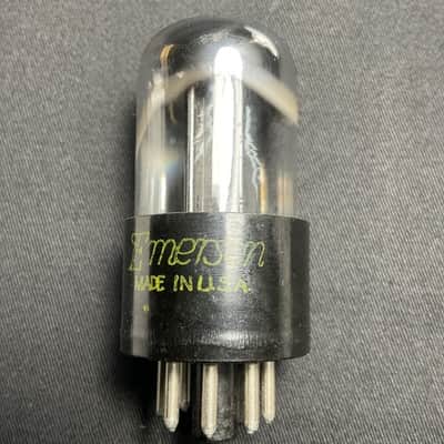 SYLVANIA (EMERSON LABEL) 6SN7GTA AUDIO VACUUM TUBE TESTED CHROME DOME L.10058-C image 2