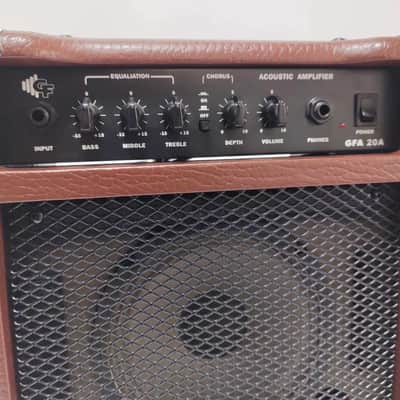 GROOVE FACTORY GFA-20A Acoustic Guitar Amplifier 20 Watts 2022 - Brown image 3