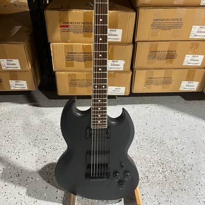ESP LTD Volsung-200 Electric Guitar - Black Satin, Rosewood Fingerboard image 1