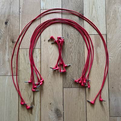 Tendrils Ultra-Slim TS Mono EuroRack Patch Cables RED 14 Pieces image 1