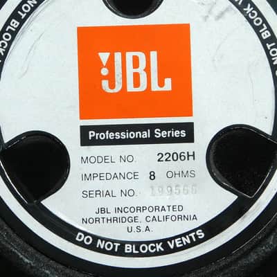 JBL 2206H 12" woofer image 5