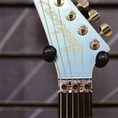 Jackson MJ Series Dinky DKR Ice Blue Metallic Electric Guitar & Case B Stock image 4