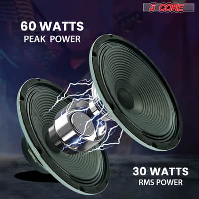 5 Core 10 Inch Guitar Speaker 60W Replacement 16 Ohm Amplifier Cabinet Driver image 6