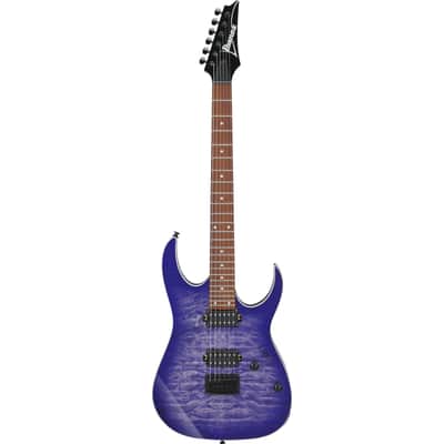Ibanez Standard RG421QM-CBB Cerulean Blue Burst - Electric Guitar image 1