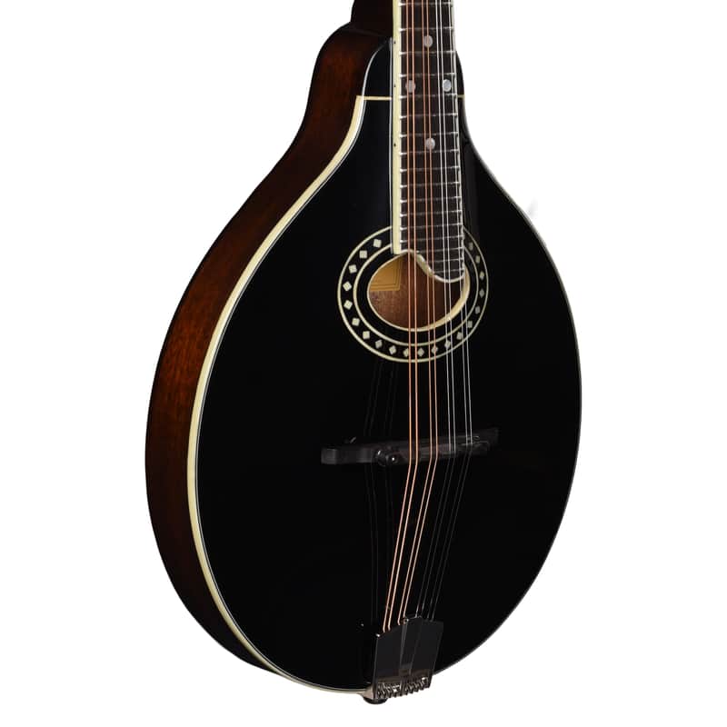 Eastman MD404 Sitka/Mahogany A-Style Oval Hole Mandolin Black image 1