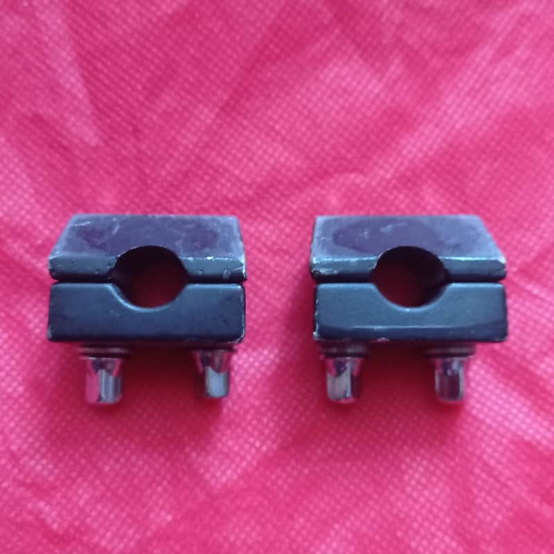 Vintage DW Drum Workshop Memory Locks (Old Style) - Gloss Black (Pair) image 1