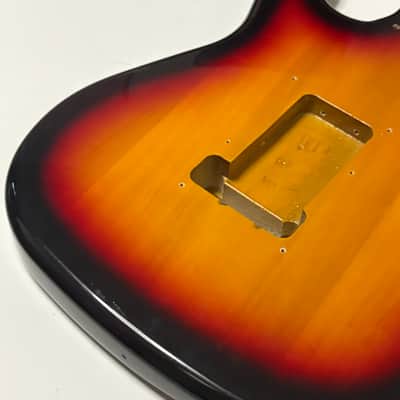 Unbranded Fender Stratocaster Copy Vintage 60s 3TSB finish Strat Body image 8