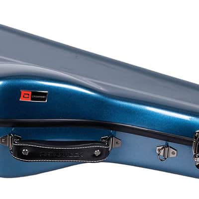 Crossrock  Fiberglass Tenor Saxophone Case with Backpack Strap, Leightweight Flight Case, Blue image 3