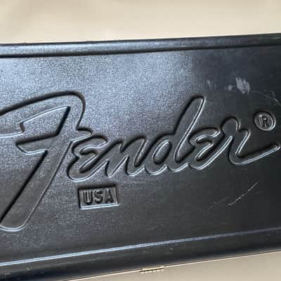 1980's Fender USA Stratocaster Telecaster Black Molded Hardshell Guitar Case & Keys image 2