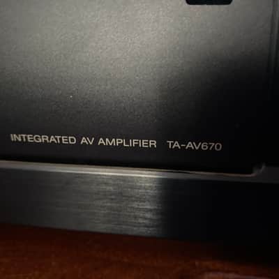 Sony vintage amplifier Ta av 670 1987 Black image 4