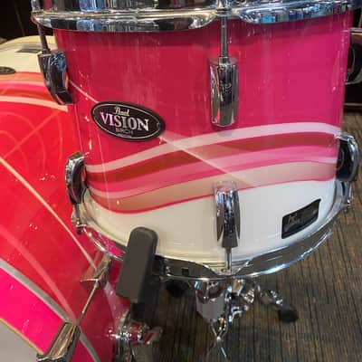 Pearl Vision Birch 5 Piece Shell Pack - White/Pink Swirl image 3