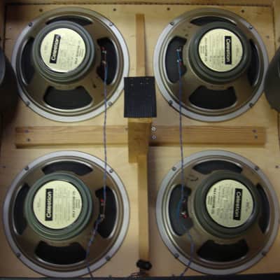 Marshall 1960A 4x12 Cabinet 1971 Celestion G12M T1221 75hz Pulsonic Cone Greenback RARE All Original image 4