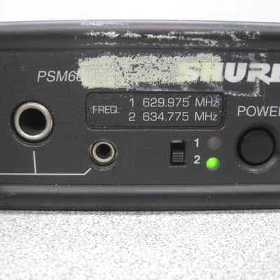 Shure PSM 600 Wireless IEM w/ P6R-HB Beltpack (629.975 & 634.775 MHz) & Adaptor image 4