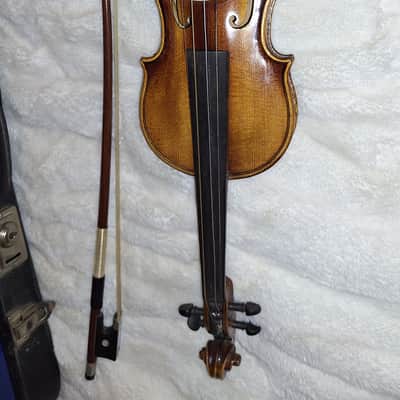 Vintage 1961 German Built Acoustic Violin Outfit (Stradivarius Model 271) 1/16 Fiddle image 3