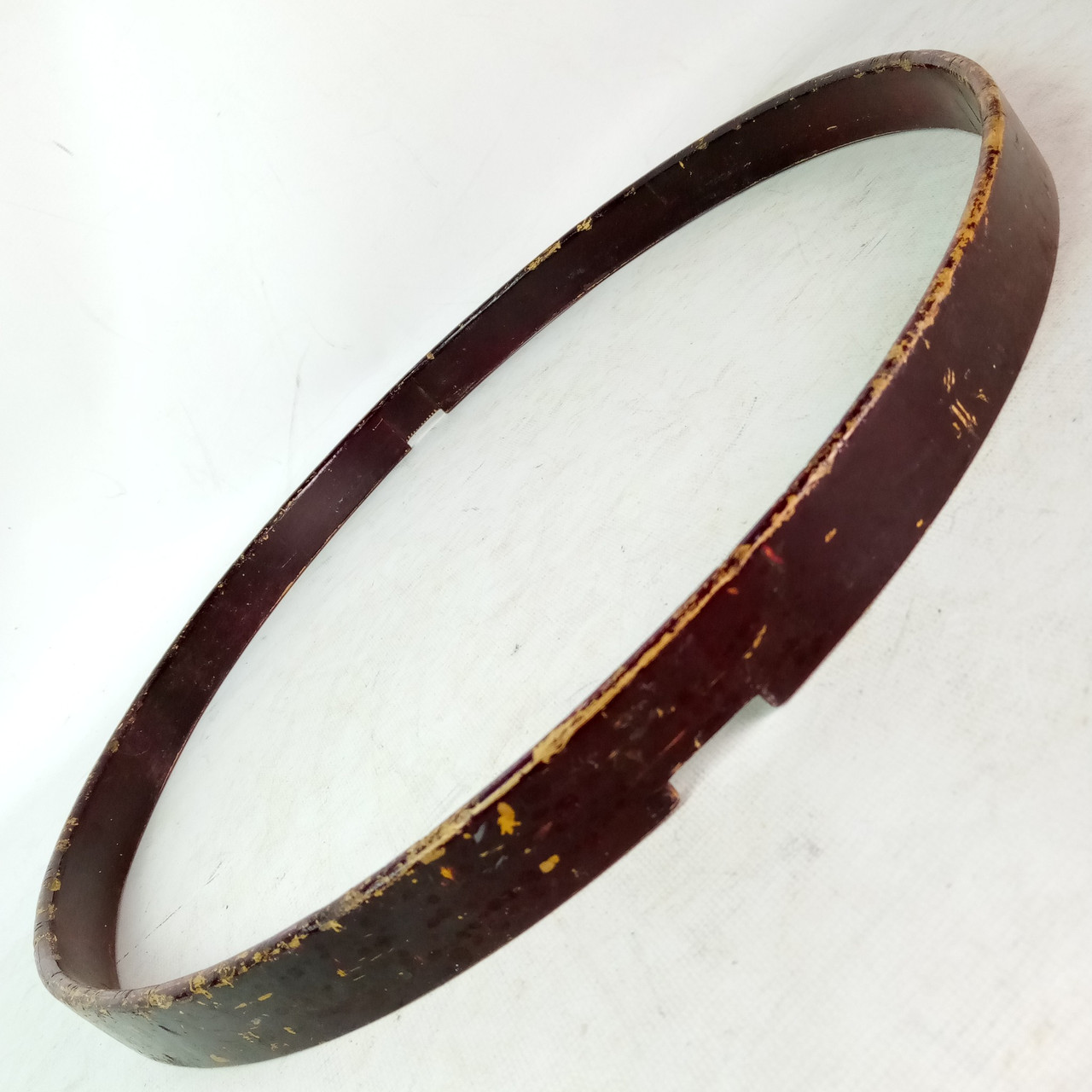 Ludwig 17"x1 1/4" Marching Snare Resonant Drum Hoop/Rim Vintage 50s WFL Wood USA — main photograph