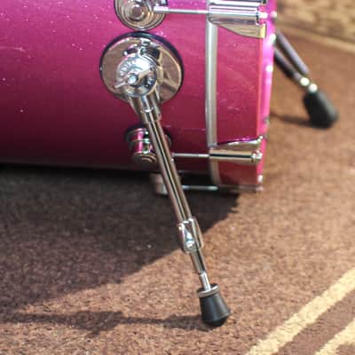 DW Collector's Cherry VLT Pink Sparkle Lacquer Drum Set - 22,10,12,14,16,14sn - SO#1291947 image 2