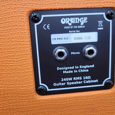 Orange Crush Pro 412 240-Watt 4x12" Guitar Speaker Cabinet - Orange image 3