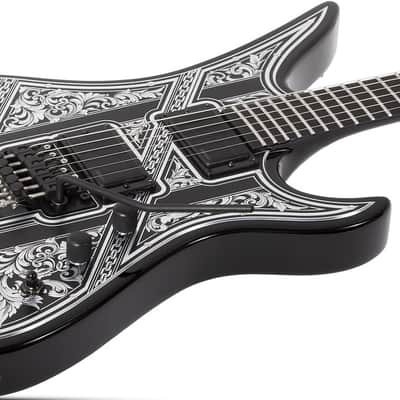 Schecter Avenger FR Przym Palladium - Gloss Black (922) image 8