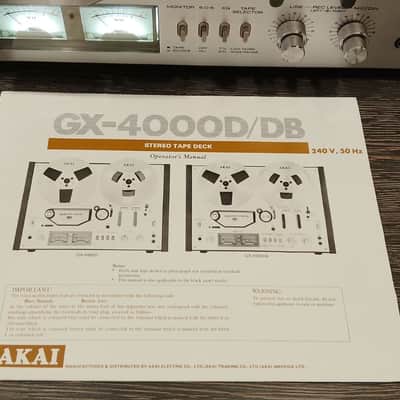 AKAI GX-4000D Rare Vintage Reel-to-Reel Tape Recorder Serviced Working Warranty image 13