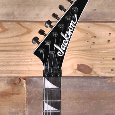 IMC / FU-Tone Custom Jackson King V JS32 Electric Guitar White w/ Black Bevels image 6