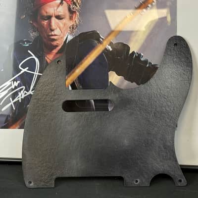 General Vintage Tone True vintage Pickguard for Blackguard ®️ Telecaster ®️ Black fiberboard Bakelite - Aged image 5