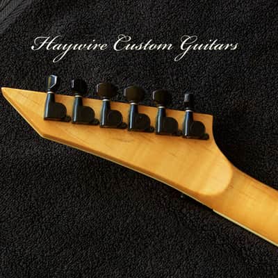 COLLECTORS: VERY RARE "Gold Camo" Original 1989 ESP Mirage Deluxe serial number 91032 Japanese-made "Golden Era" Superstrat Gold Camo" finish with Original ESP Sinclair bridge with Gold Label EMG pickups image 6