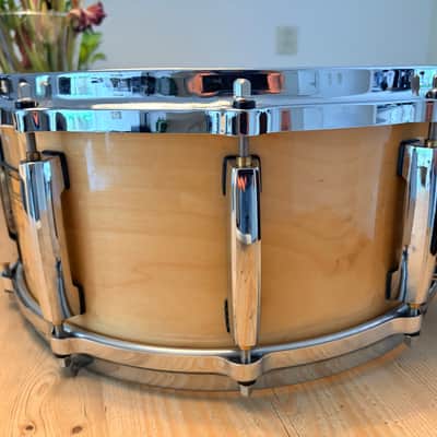 Pearl Masters studio BRX-5514DC snare 2002-2006 - #112 Natural Birch image 5