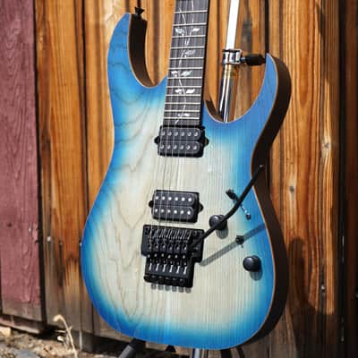 IBANEZ j.custom Limited Edition RG8620SHGFB Glost Fleet Blue Burst 6-String Electric Guitar w/ Molded Hard Case 2026 image 5