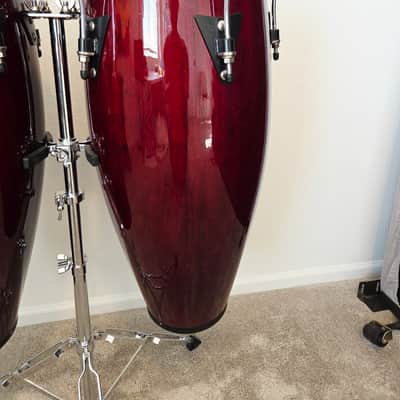Latin Percussion LPA646-DW Aspire Series 10/11" Conga Set with Stand image 4