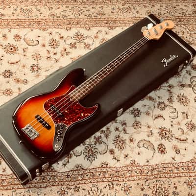 Fender American Standard Jazz Bass, Rosewood, Sunburst with Case imagen 10