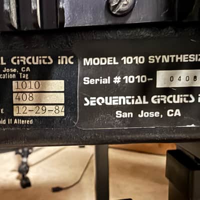 SERVICED & RESTORED Dual Manual PROPHET 10 Rev3 w/ORIGINAL OWNERS MANUAL, MIDI, Foot switch pedals, Road case, & Specs sheet - Sequential Circuits SCI image 18