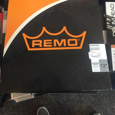 Remo Ambassador Black Suede Drum Head 12"