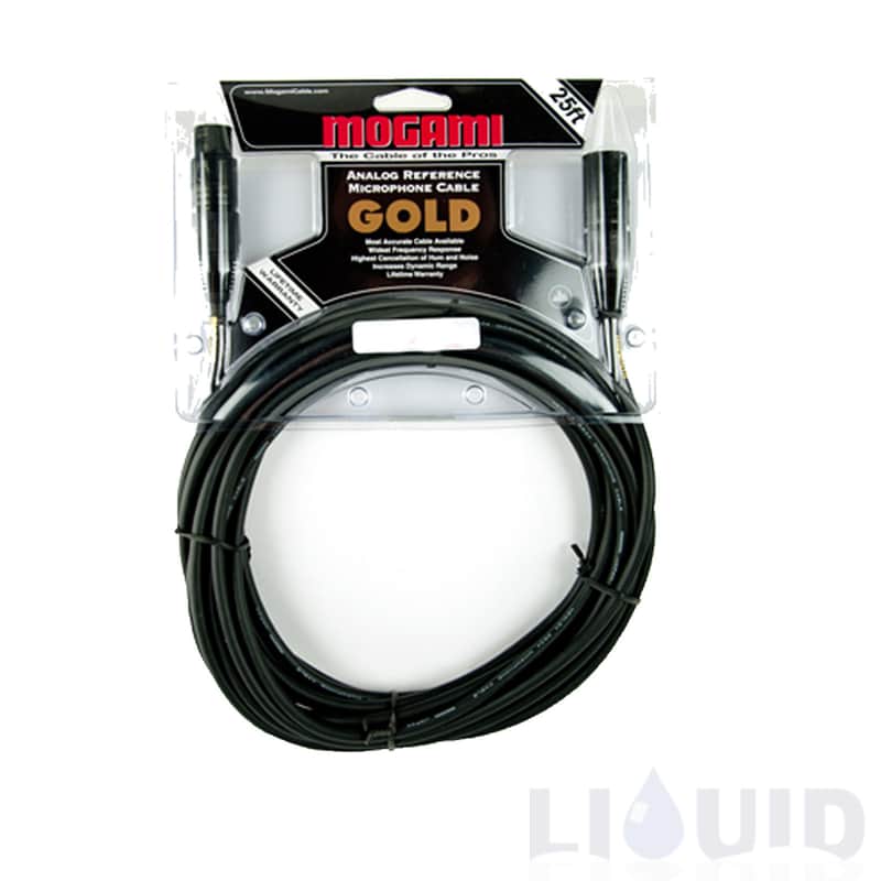 Mogami Gold Studio 25 Microphone Cable Quad Conductor 25 feet image 1