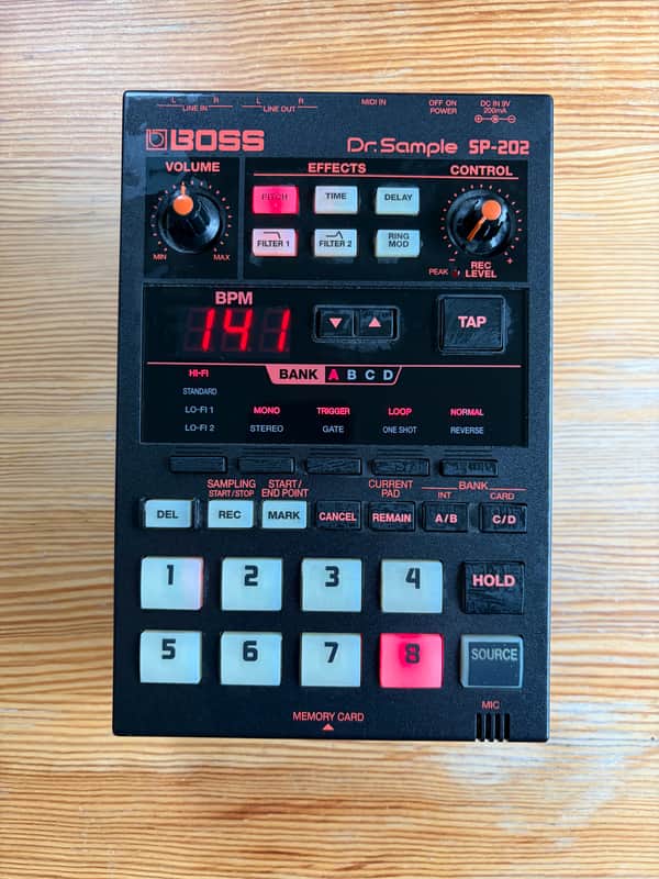 BOSS SP-202 Dr. Sample— Classic Roland Sampler Looper Drum Machine w/ built-in microphone image 1