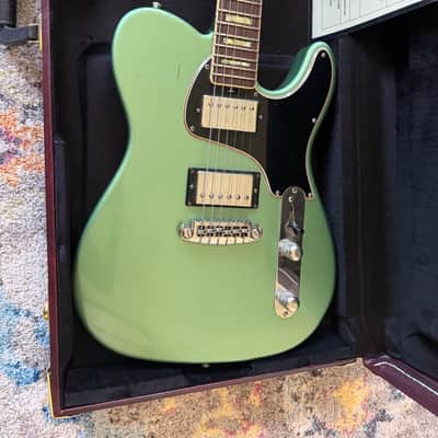 Shabat Lion Special Mahogany 24.75" Scale Humbucker Guitar – Inverness Green image 5