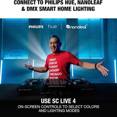 Denon DJ SC LIVE 4 4-Deck Standalone DJ Controller w/ Wi-Fi & Built-In Speakers image 11