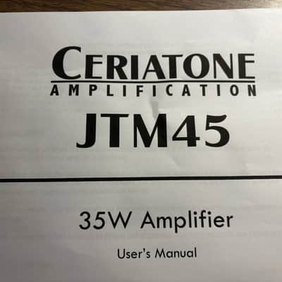 Ceritone jtm-45 point to point 2019 - black image 8