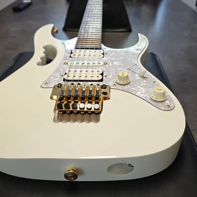 Ibanez JEM-7V TEAM J. CRAFT Prestige Steve Vai Signature 2008 White MIJ Japan JEM7V 7 6 String Pro Artist Guitar CASE QUEEN Tree of Life HSH Scalloped Super Strat image 14