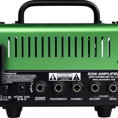 Joyo Bantamp Badass Bass Head, 50W, Green image 2