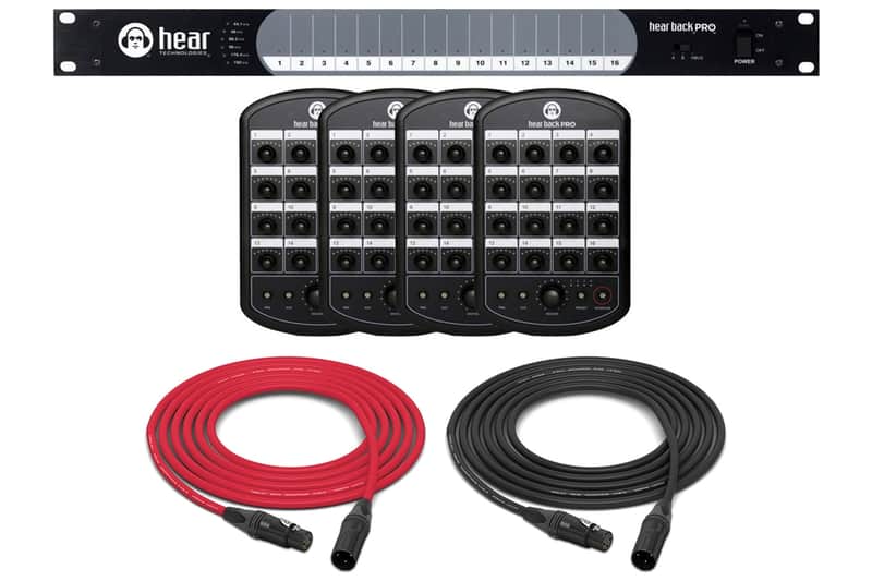 Hear Technologies Hear Back PRO | 4-Pack Personal Mixing System (Analog Input) image 1