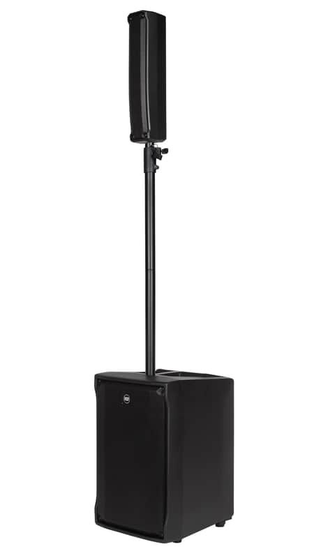 RCF EVOX-JMIX8 Active Portable Column Array PA System with 8-Channel Digital Bluetooth Mixer and 12 Subwoofer, 1400W - BLACK image 1