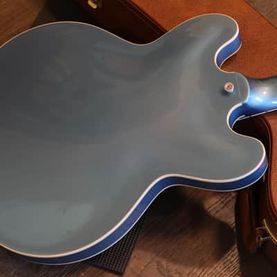 2024 Gibson ES-335 Block Semi-Hollow Electric Guitar Pelham Blue + OHSC image 13