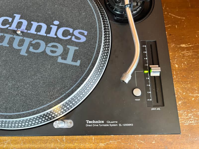 Technics SL-1200MK5 Black Analog DJ Turntables | Reverb