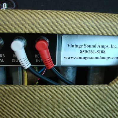 Vintage Sound by Rick Hayes Tweed Vintage 85 Tube Combo Guitar Amplifier 2x12 w/Cover Made In USA image 9