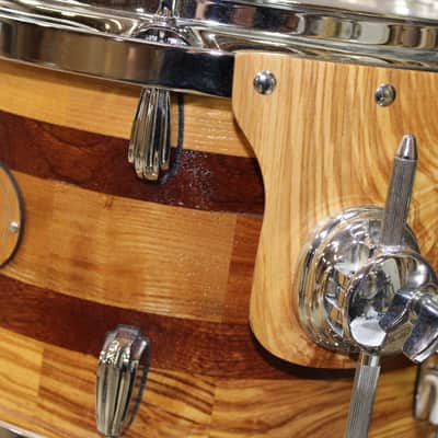 Holloman Custom Drums Ash/Mahogany drum set - hand rubbed urethane over Danish Oil image 2