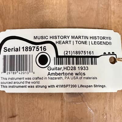 Martin HD-28 2016~2017 - Ambertone image 19