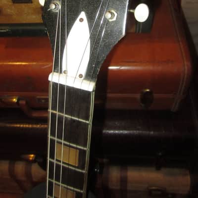 ~1964 Silvertone Model 1423 Jupiter Stratotone Faux Black Sparkle image 3
