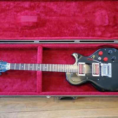 1983 Gibson Sonex 180 Deluxe Ebony Black w/ Kahler (Locking Trem) & EMG PUPs Made In USA image 2