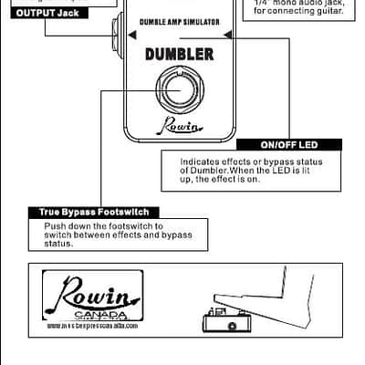 Rowin DUMBLER LEF-315 Dumble Amp Simulator Pedal Ships Free image 4